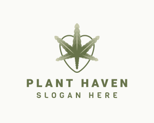 Cannabis Leaf Plant logo design