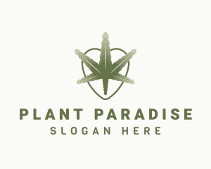 Cannabis Leaf Plant logo design