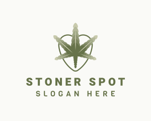 Cannabis Leaf Plant logo