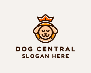 Crown Dog Pet  logo design