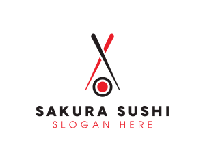 Billiard Sushi Game logo design