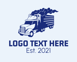 Haulage Transport Truck logo design