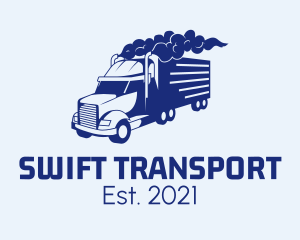 Haulage Transport Truck logo design