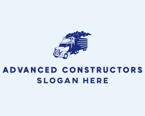 Haulage Transport Truck logo design