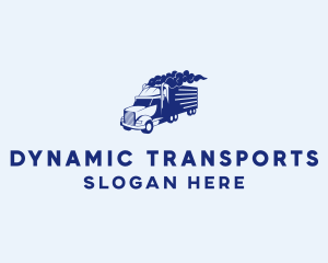 Haulage Transport Truck logo design