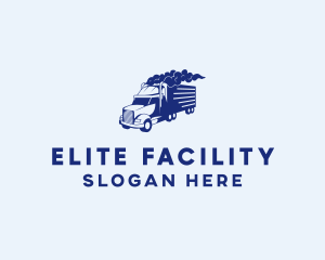 Haulage Transport Truck logo design