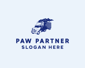 Haulage Transport Truck logo design