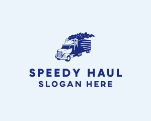 Haulage Transport Truck logo design