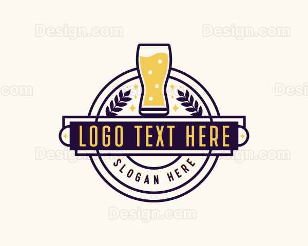 Liquor Beer Pub Logo