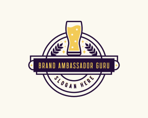 Liquor Beer Pub Logo