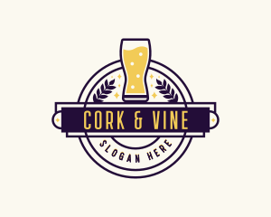 Liquor Beer Pub logo design