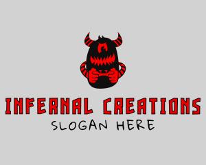 Demon Game Player logo design