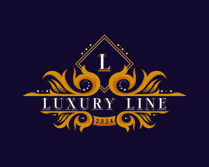 Luxury Ornamental Crest logo design