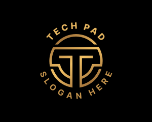 Tech Crypto Letter T logo design