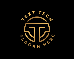 Tech Crypto Letter T logo design