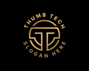 Tech Crypto Letter T logo design