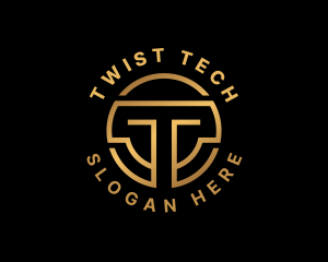 Tech Crypto Letter T logo design