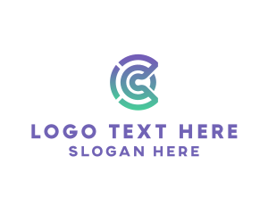 Communication - Business Letter C Outline logo design
