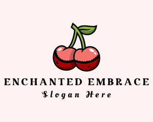 Erotic Cherry Boobs logo design