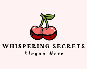 Erotic Cherry Boobs logo design