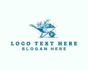 Wheelbarrow Landscaping Garden logo