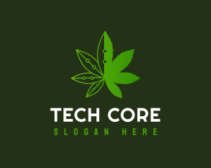 Weed Tech Herb logo design