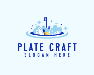 Clean Dishwasher Faucet logo design