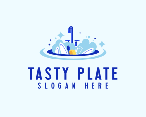 Clean Dishwasher Faucet logo design