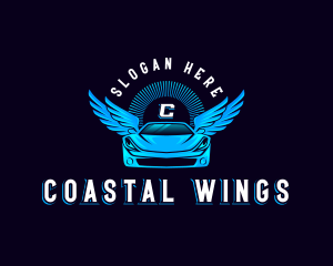 Automotive Car Wings logo design