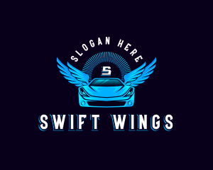 Automotive Car Wings logo design