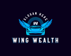 Automotive Car Wings logo design