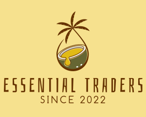 Tropical Coconut Oil logo design