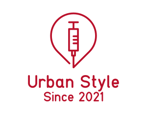 Red Syringe Vaccine  logo