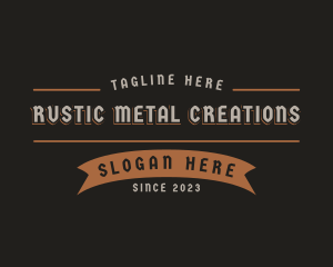 Rustic Business Banner logo design