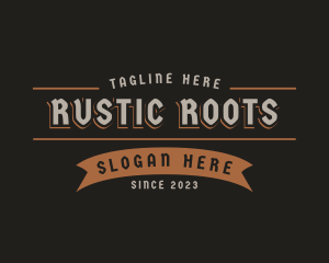 Rustic Business Banner logo design