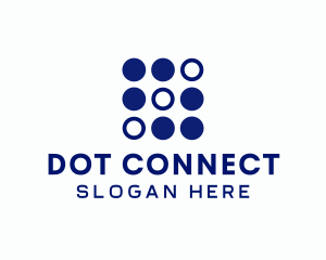 Simple Modern Dots logo design