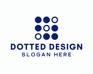 Simple Modern Dots logo design