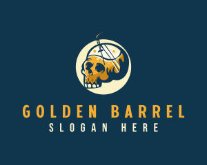 Skull Alcohol Cocktail logo