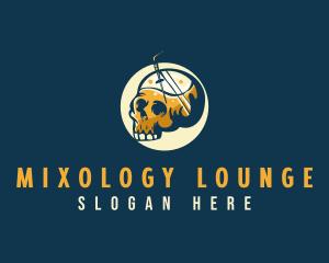 Skull Alcohol Cocktail logo