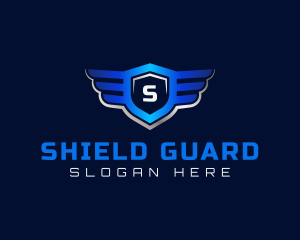 Wing Crest Shield logo design