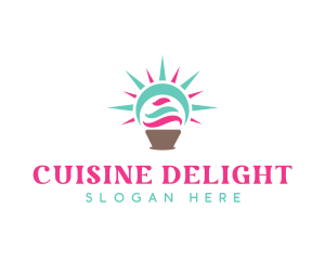 Sunny Cupcake Pastry logo design