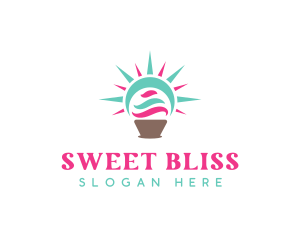 Sunny Cupcake Pastry logo design