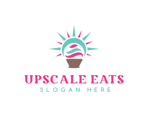 Sunny Cupcake Pastry logo design