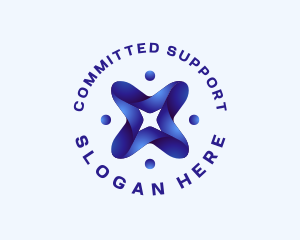 People Community Support logo design