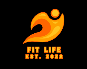 Fire Human Flame logo