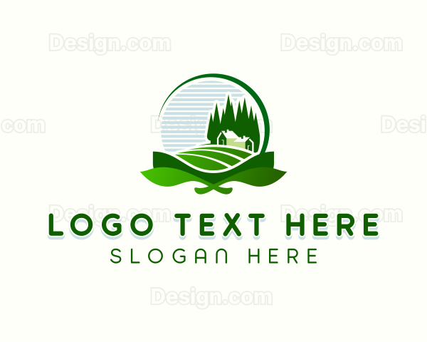 Lawn Care Gardener Logo