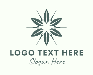 Flower Leaf Needle logo