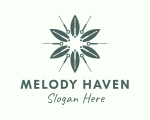 Flower Leaf Needle logo