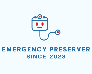 Medical Stethoscope Robot logo design