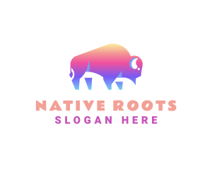 Wildlife Native Bison  logo